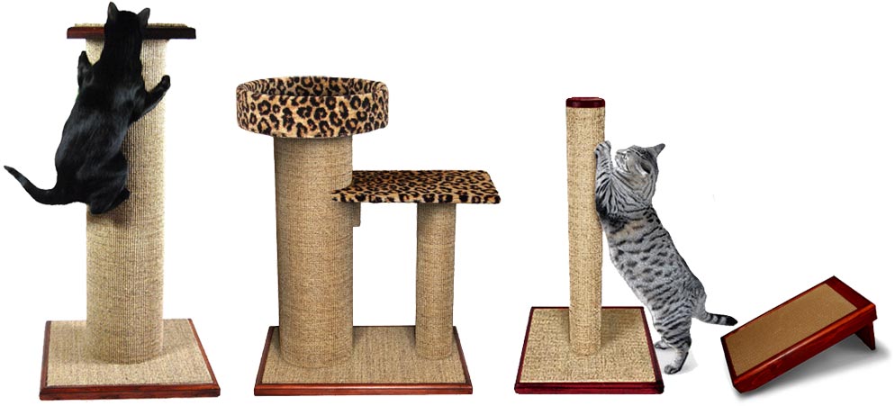 Animal-Design Sisal Replacement Pole Round Replacement Post for Scratching Trees and Cat Trees Replacement Part Scratching Post